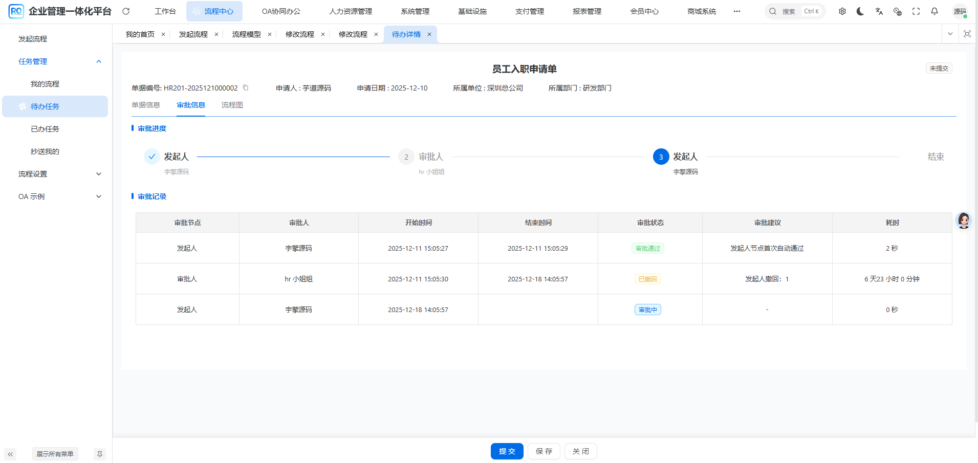 RuoYi Office OA 协同办公模块