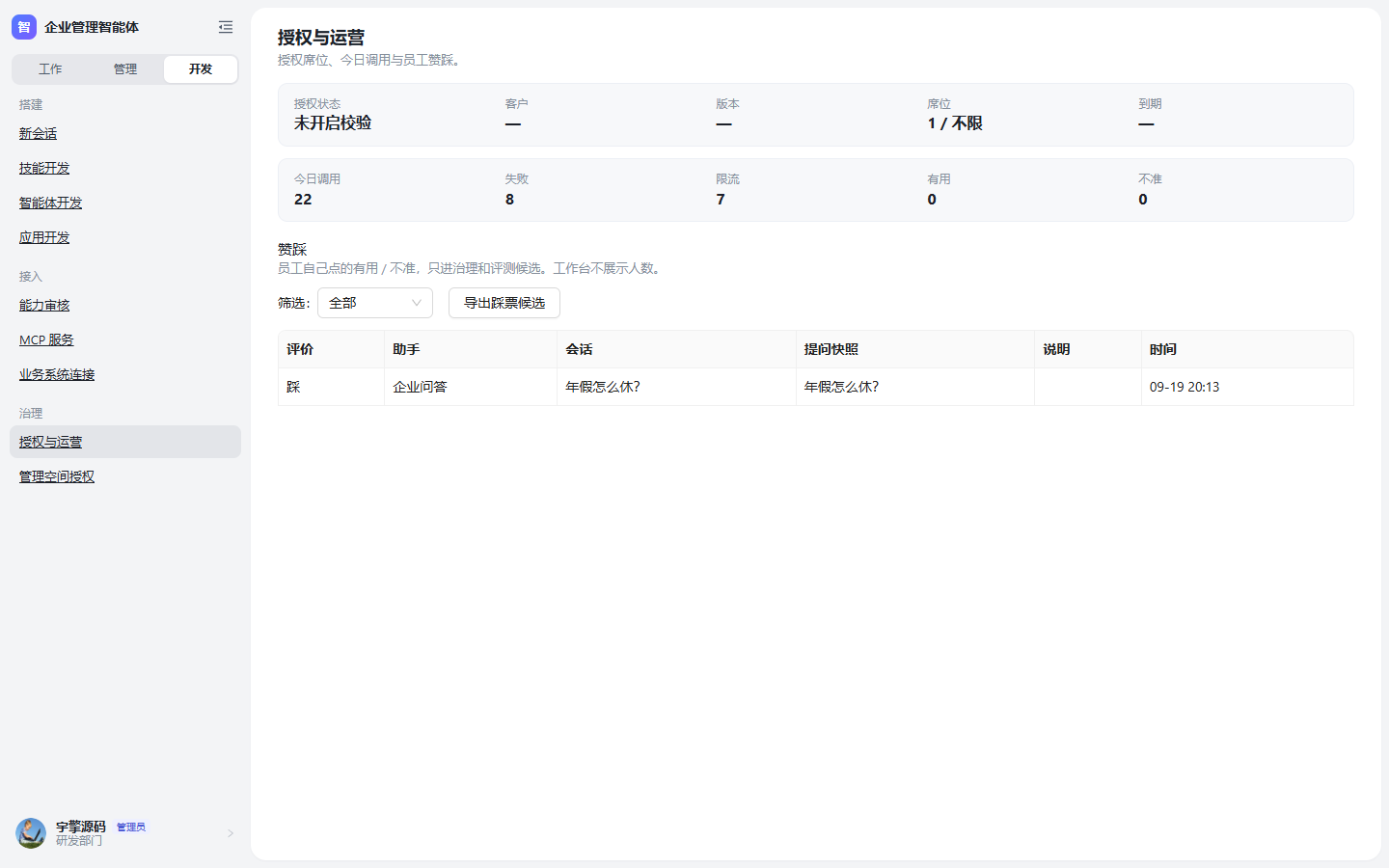 授权与运营