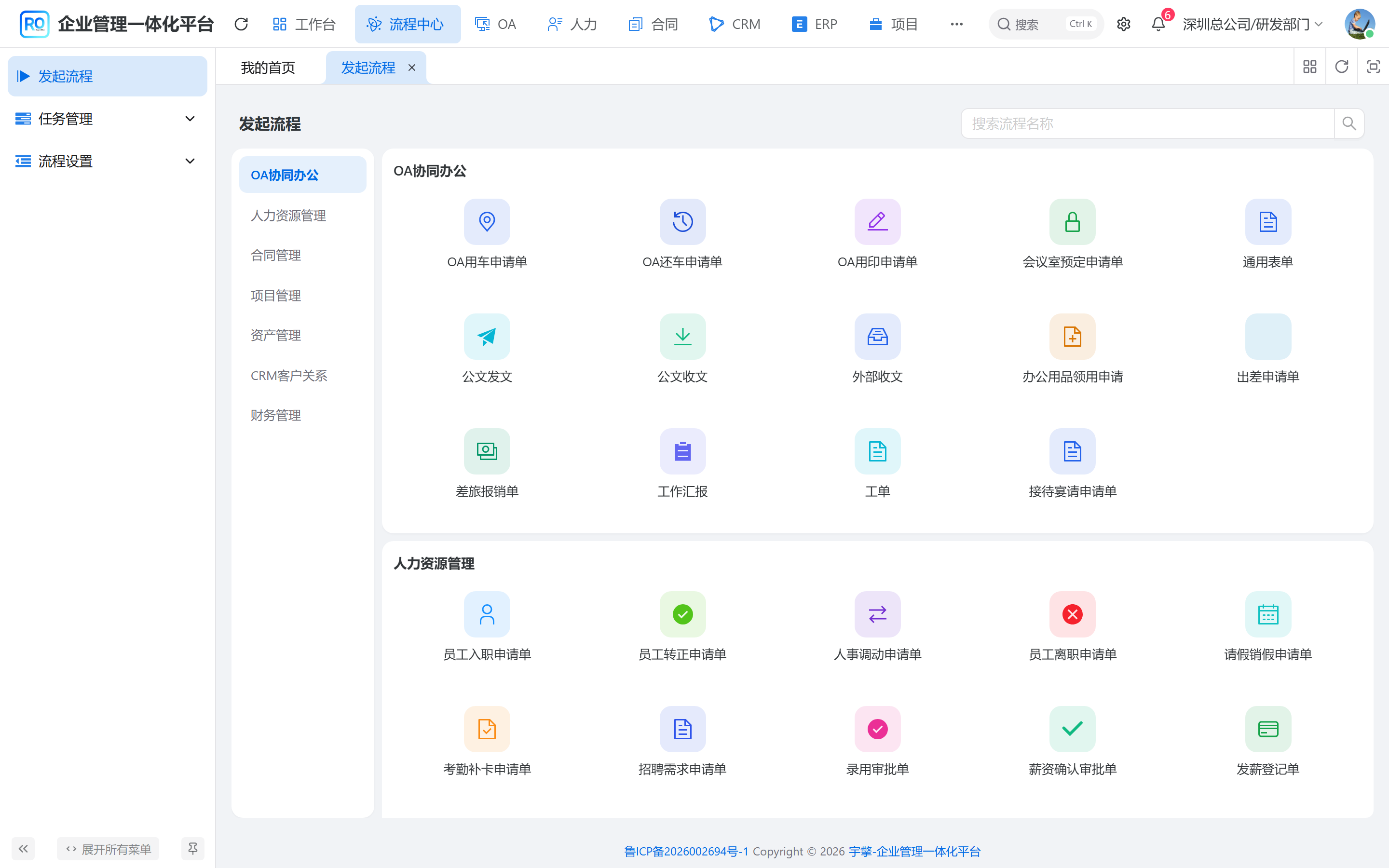 发起流程
