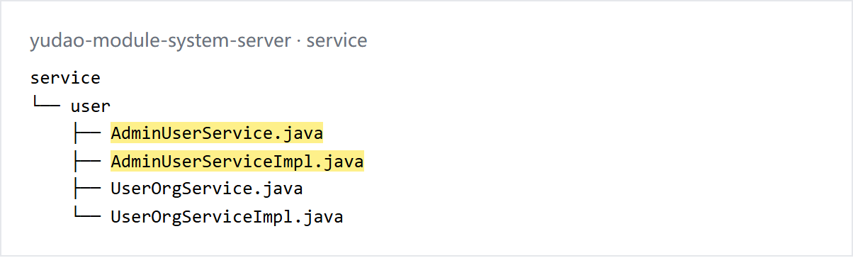 Service 包树