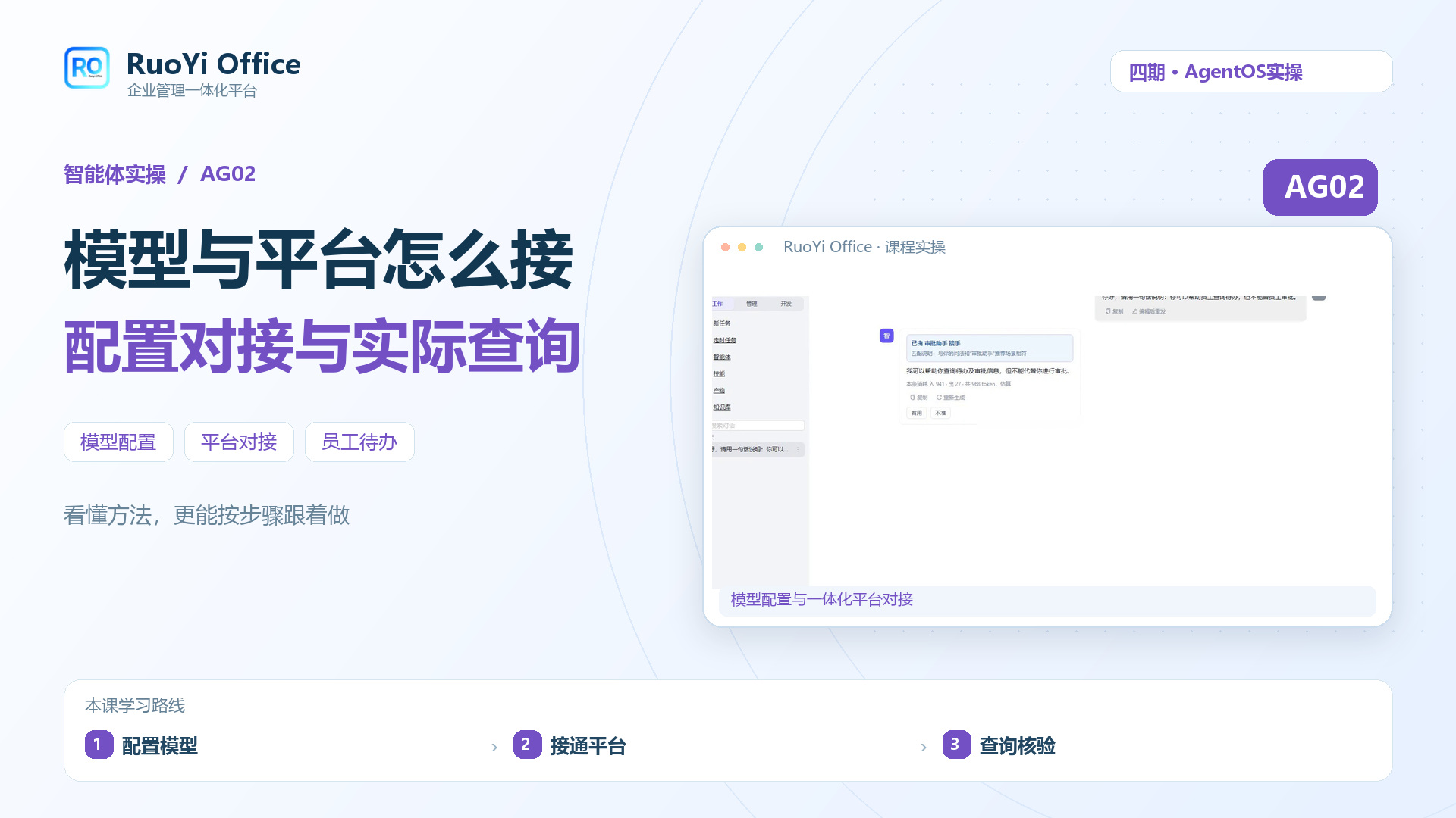 模型配置与一体化平台对接课程封面
