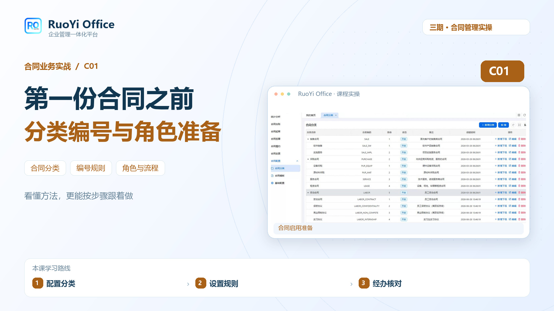 合同启用准备课程封面
