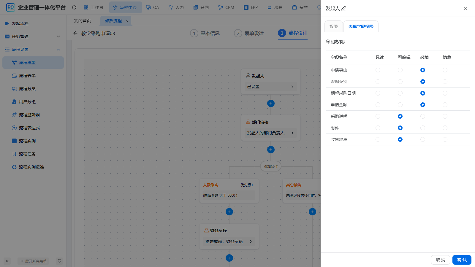 发起人四个字段必填