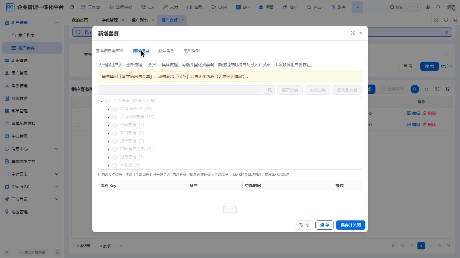 图04-03 流程模型前置条件